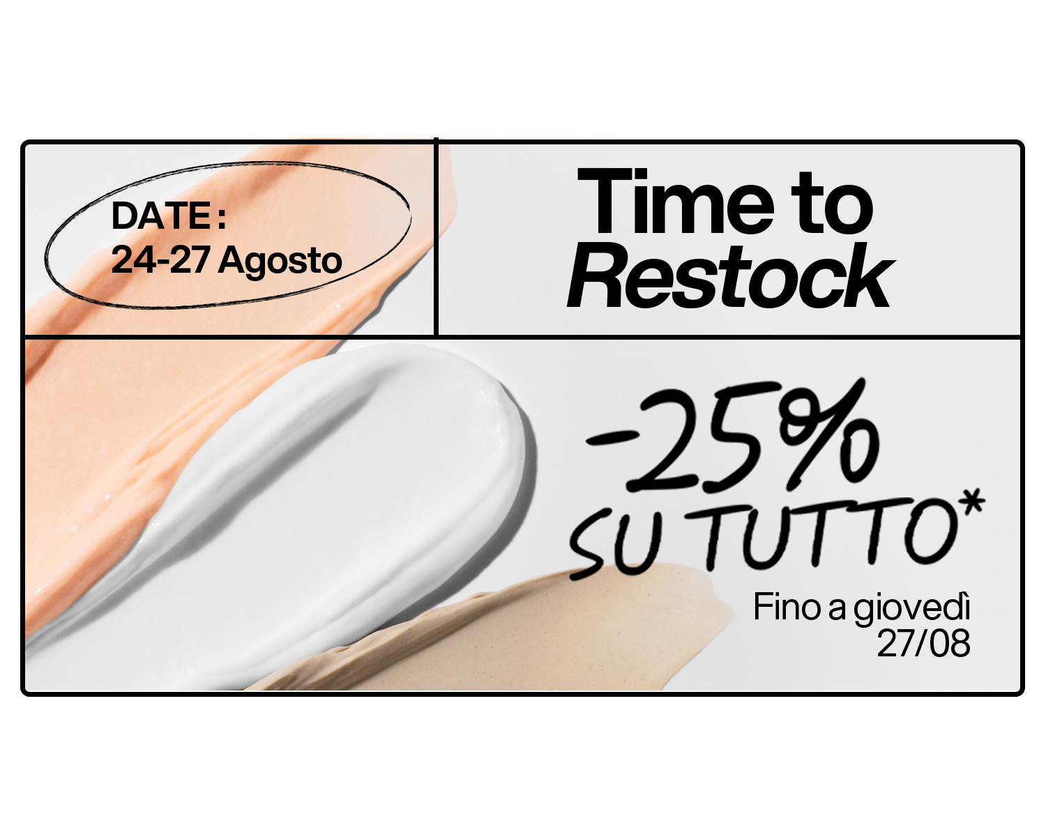 È arrivato il momento del tuo Restock!