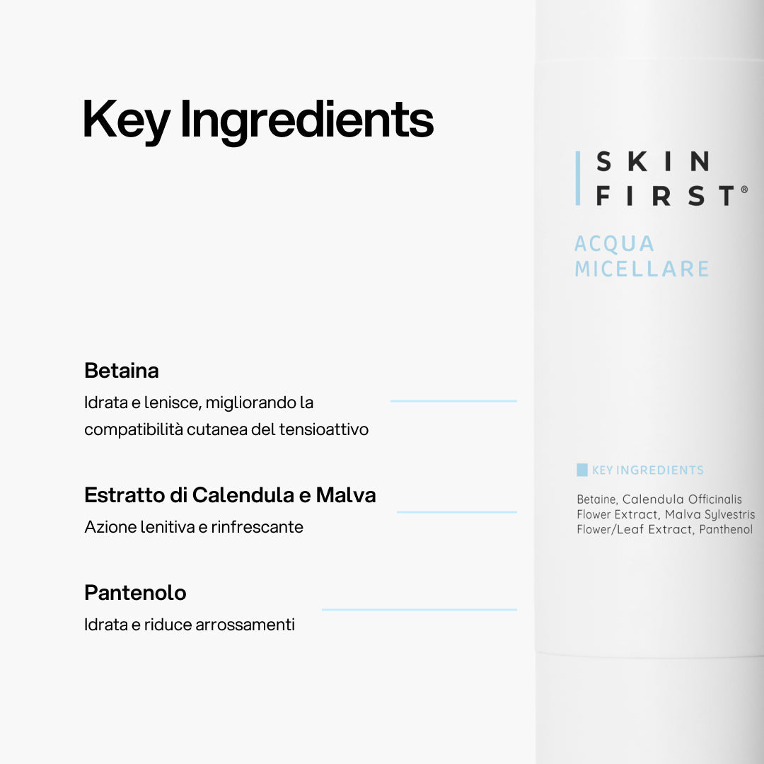 Infografica Spiegazione Sostanze Funzionali e Benefici Prodotto : Acqua Micellare_carousel_pdp