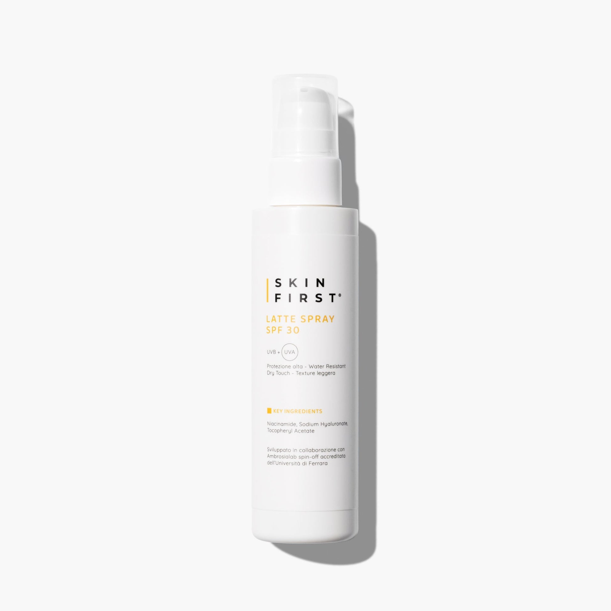 Foto Packaging ed Etichetta Prodotto: Latte Spray SPF 30