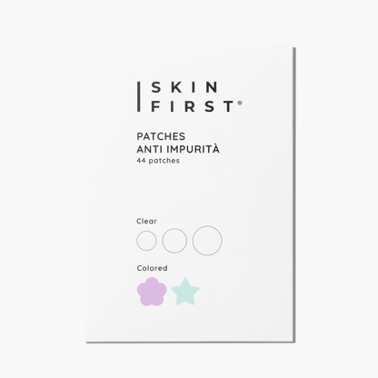 Photo of product packaging and label: Anti-blemish patches