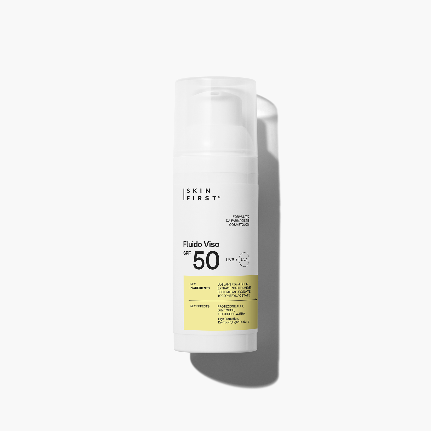 Foto Packaging ed Etichetta Prodotto: Fluido Viso SPF 50